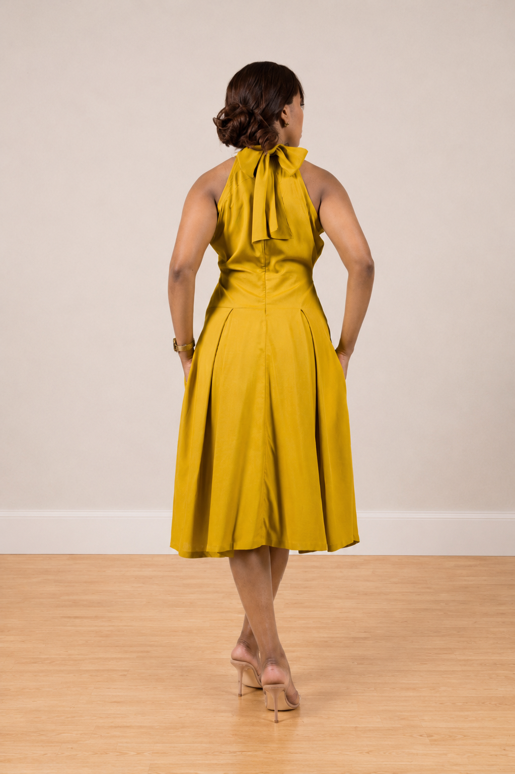 Aria Dress - Honey Gold